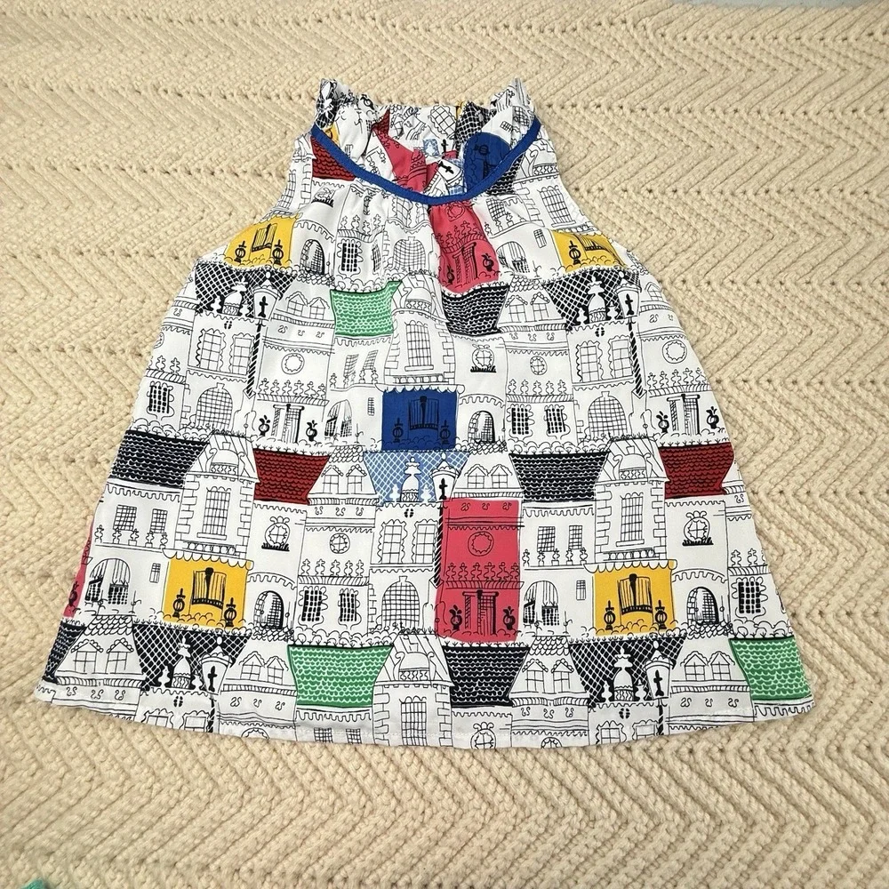 Janie and Jack Shirt Lot of 3 Size 2T Stripes Buildings Eyelet Preppy S/S Cute‎